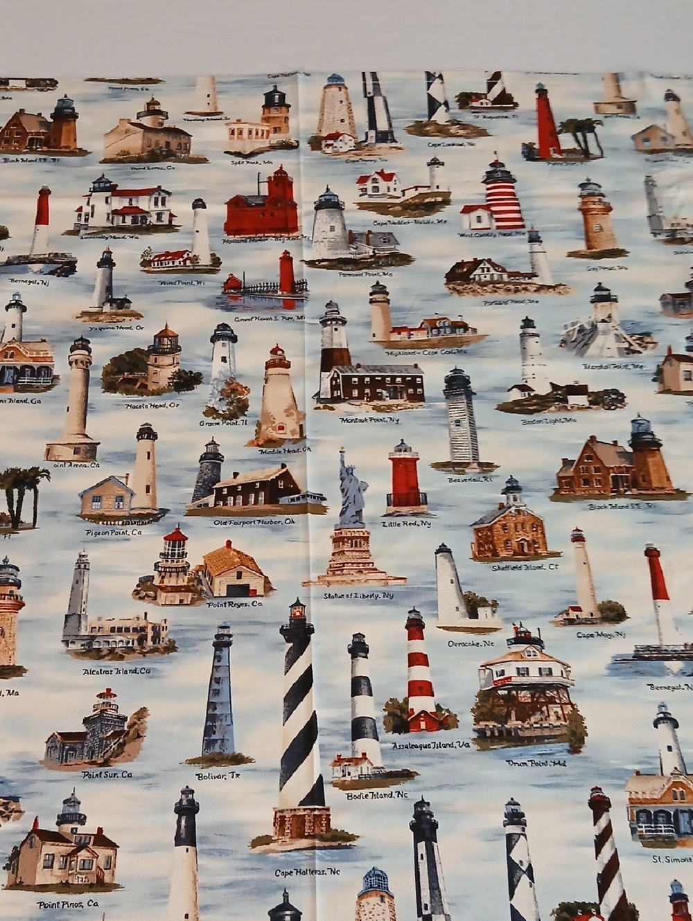 Lighthouse Tablecloth Handmade - Picture 5 of 12